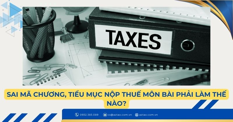 Sai mã chương, tiểu mục nộp thuế môn bài phải làm thế nào?