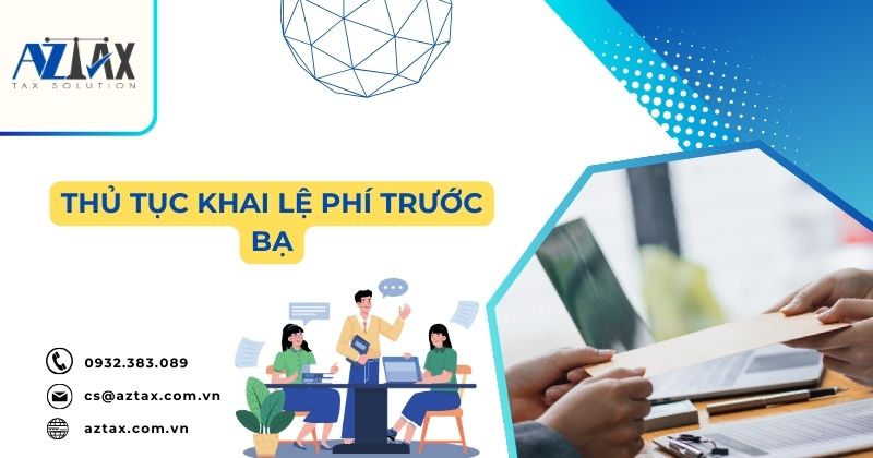 Thủ tục khai lệ phí trước bạ