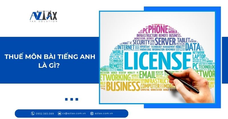Thuế môn bài tiếng anh là gì?