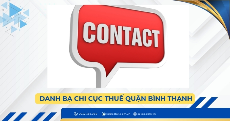 Danh bạ Chi Cục thuế Quận Bình Thạnh