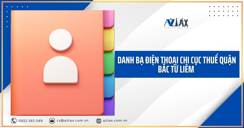 Danh bạ điện thoại Chi cục thuế quận Bắc Từ Liêm