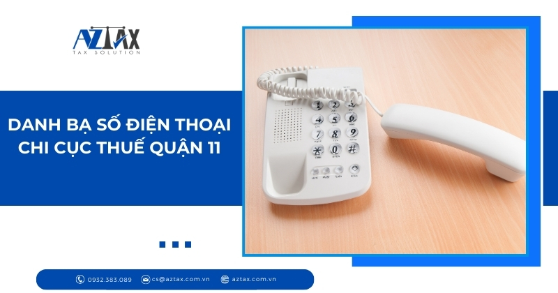 Danh bạ số điện thoại chi cục thuế Quận 11
