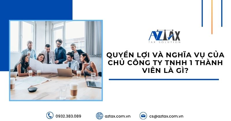 Quyền lợi và nghĩa vụ của chủ công ty TNHH 1 thành viên là gì?