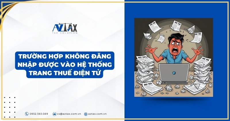 Trường hợp không đăng nhập được vào hệ thống trang thuế điện tử