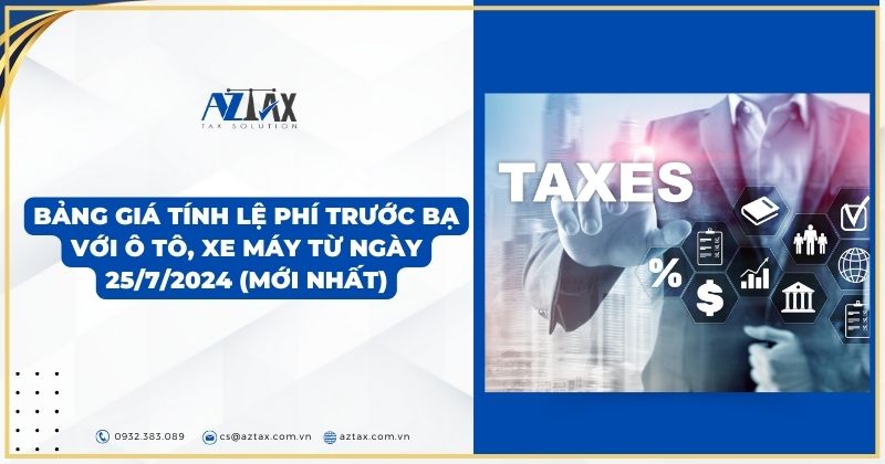 Bảng giá tính lệ phí trước bạ với ô tô, xe máy mới nhất