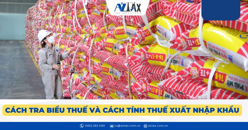 Cách tra biểu thuế và cách tính thuế xuất nhập khẩu