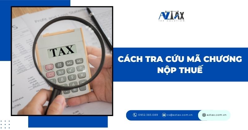 Cách tra cứu mã chương nộp thuế