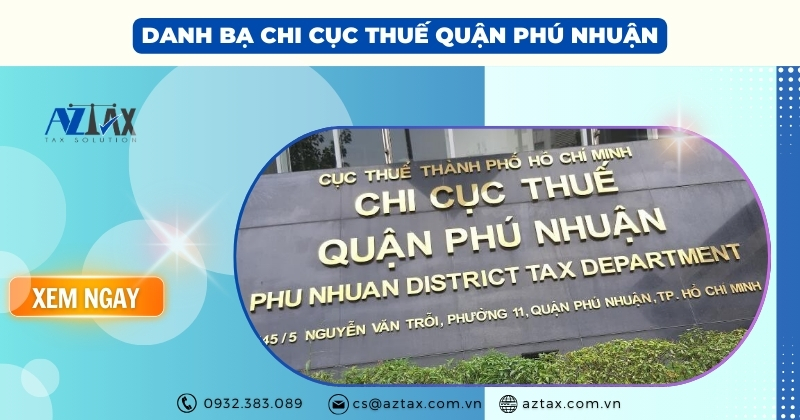 chi cục thuế quận phú nhuận
