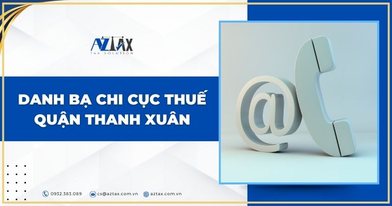 Danh bạ và chi cục thuế quận Thanh Xuân
