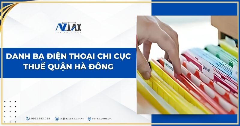 Danh bạ điện thoại chi cục thuế quận Hà Đông