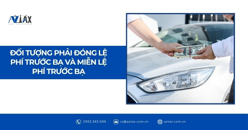 Đối tượng phải đóng lệ phí trước bạ và miễn lệ phí trước bạ