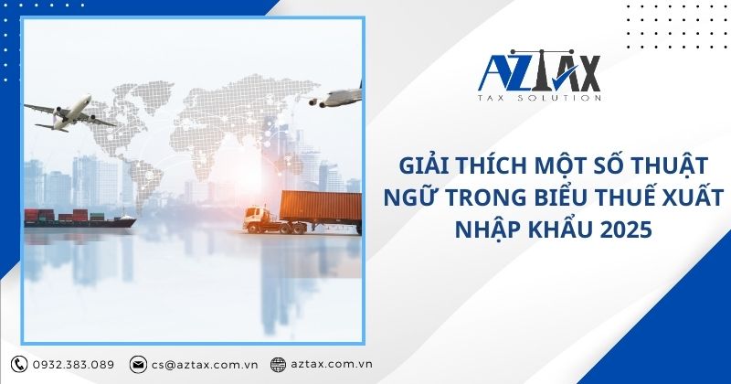 Giải thích một số thuật ngữ trong biểu thuế xuất nhập khẩu 2025