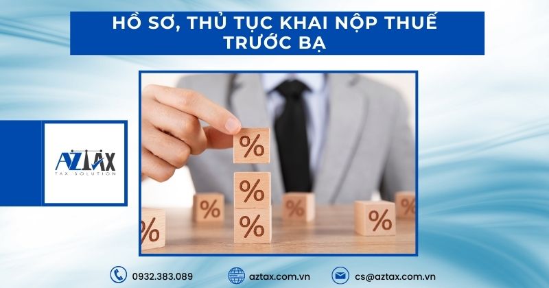 Hồ sơ, thủ tục khai nộp thuế trước bạ
