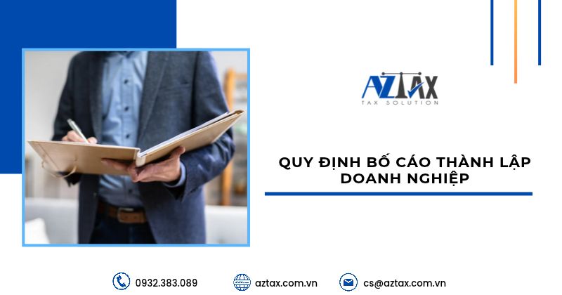 Quy định bố cáo thành lập doanh nghiệp