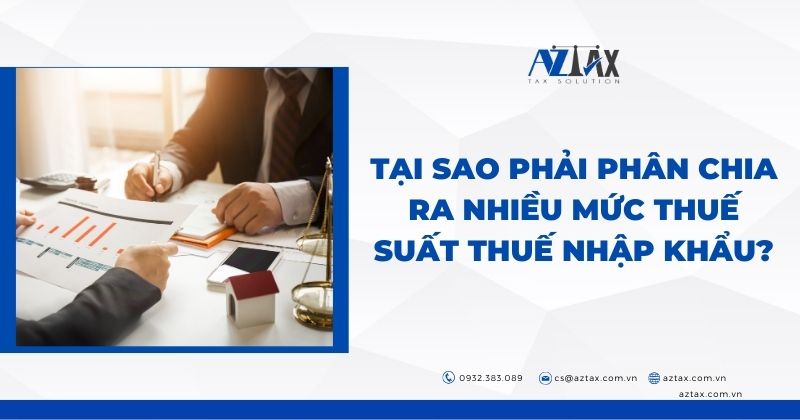 Tại sao phải phân chia ra nhiều mức thuế suất thuế nhập khẩu?