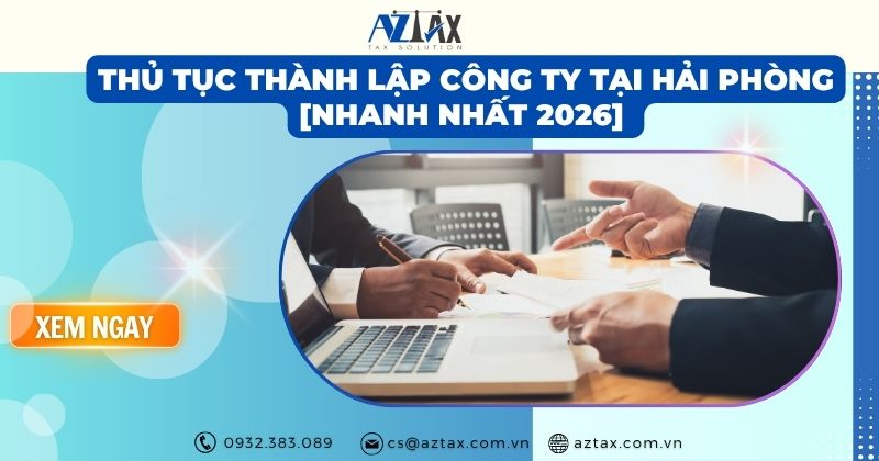 Thủ tục thành lập công ty tại Hải Phòng [Nhanh nhất 2026]
