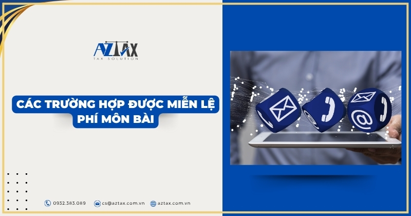 Các trường hợp được miễn lệ phí môn bài