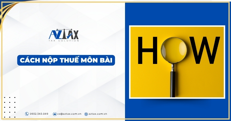 Cách nộp thuế môn bài