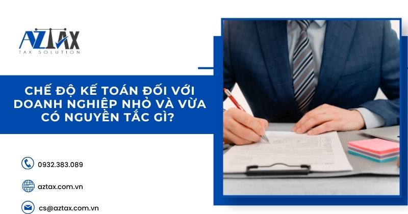 Chế độ kế toán đối với doanh nghiệp nhỏ và vừa có nguyên tắc gì?