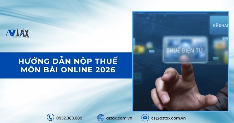 Hướng dẫn nộp thuế môn bài online 2026