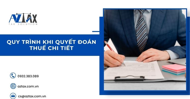 Quy trình khi quyết đoán thuế chi tiết
