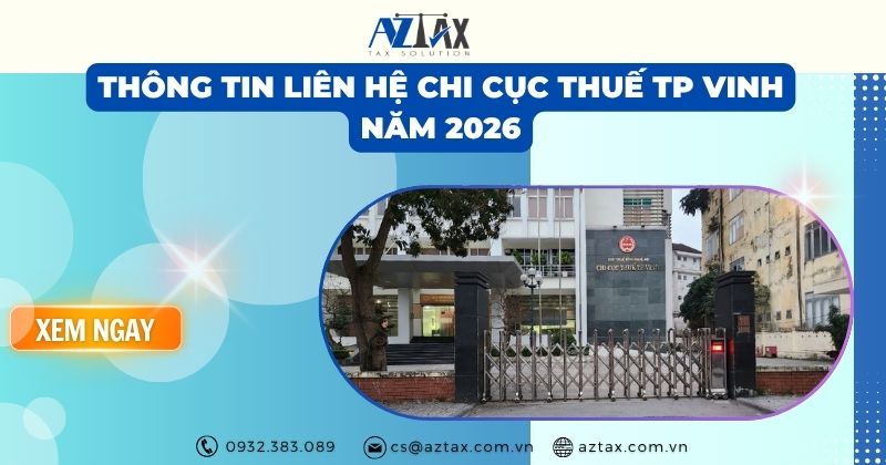 Thông tin liên hệ Chi cục Thuế TP Vinh năm 2026