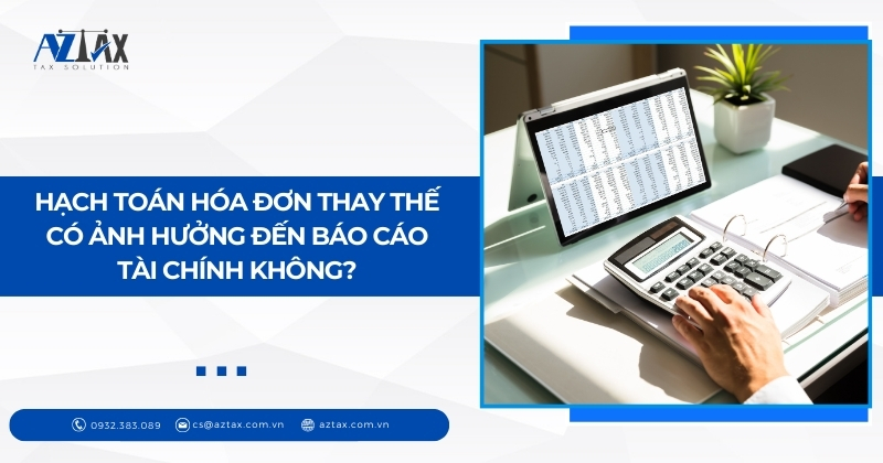 Hạch toán hóa đơn thay thế có ảnh hưởng đến báo cáo tài chính không?