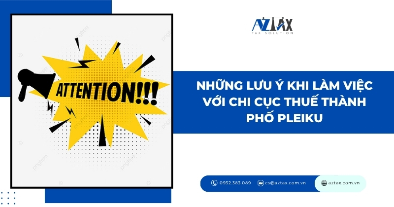 Những lưu ý khi nộp thuế