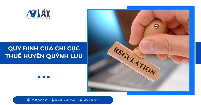 Quy định của Chi cục Thuế huyện Quỳnh Lưu
