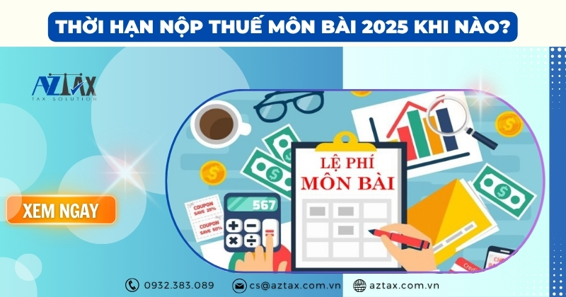 Thời hạn nộp thuế môn bài 2025 là khi nào?