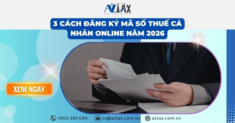 3 cách đăng ký mã số thuế cá nhân online năm 2026
