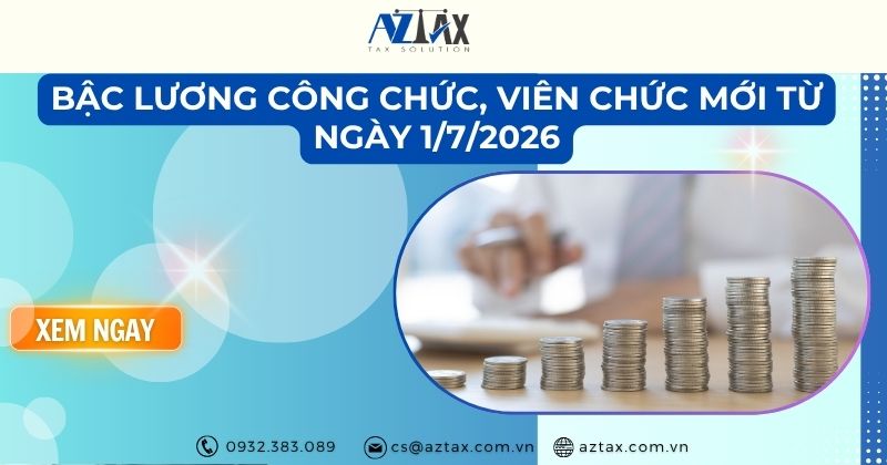 Bậc lương công chức, viên chức mới từ ngày 1/7/2026