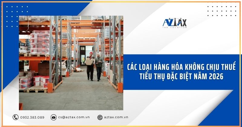 Các loại hàng hóa không chịu thuế tiêu thụ đặc biệt năm 2025