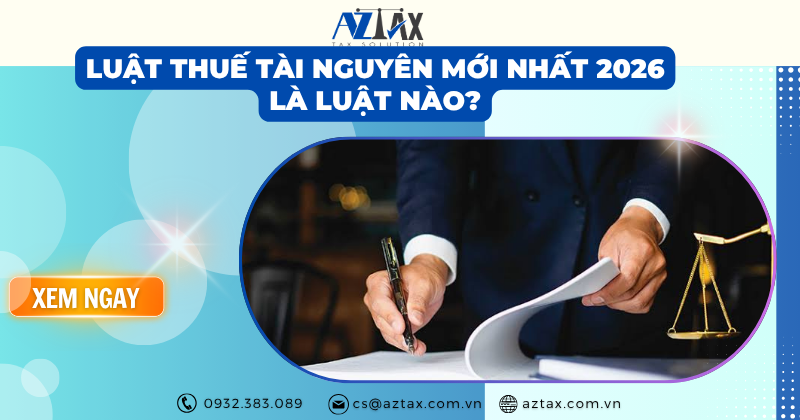 Luật thuế tài nguyên mới nhất 2026 là luật nào?