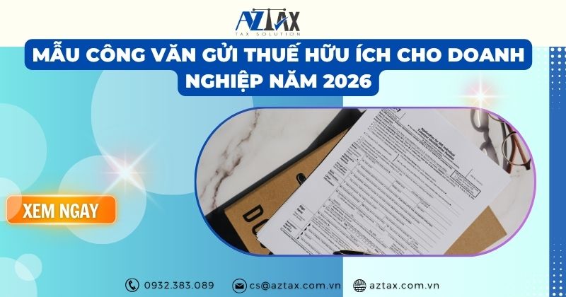 Mẫu công văn gửi thuế hữu ích cho doanh nghiệp năm 2026