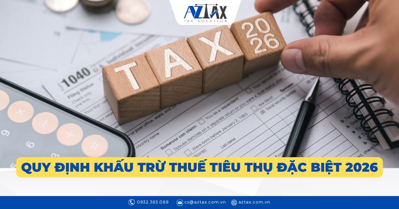 Quy định khấu trừ thuế tiêu thụ đặc biệt 2026