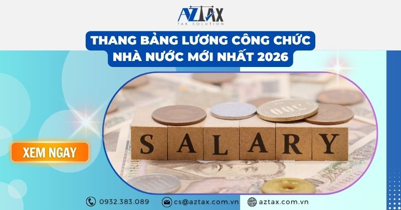 Thang bảng lương công chức nhà nước mới nhất 2026