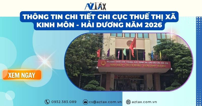Thông tin chi tiết Chi Cục Thuế Thị Xã Kinh Môn - Hải Dương năm 2026