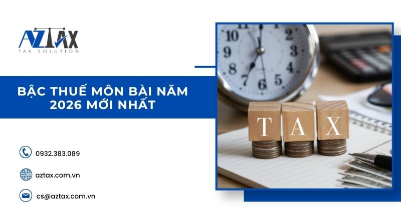 Bậc thuế môn bài năm 2026