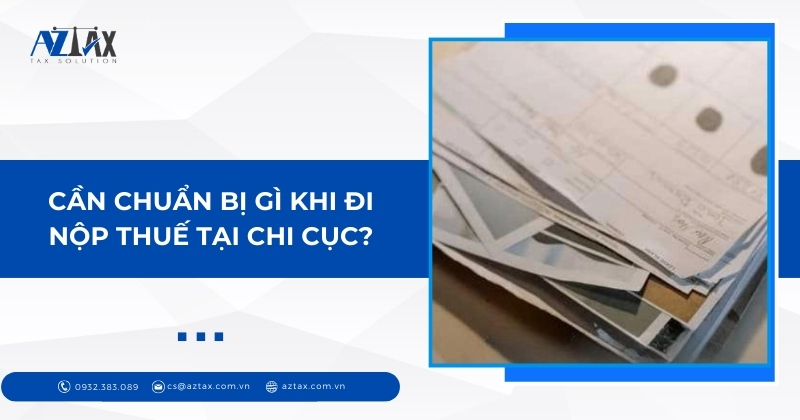 Cần chuẩn bị gì khi đi nộp thuế tại Chi cục?