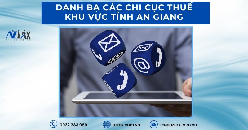 danh bạ các chi cục thuế khu vực tỉnh An Giang
