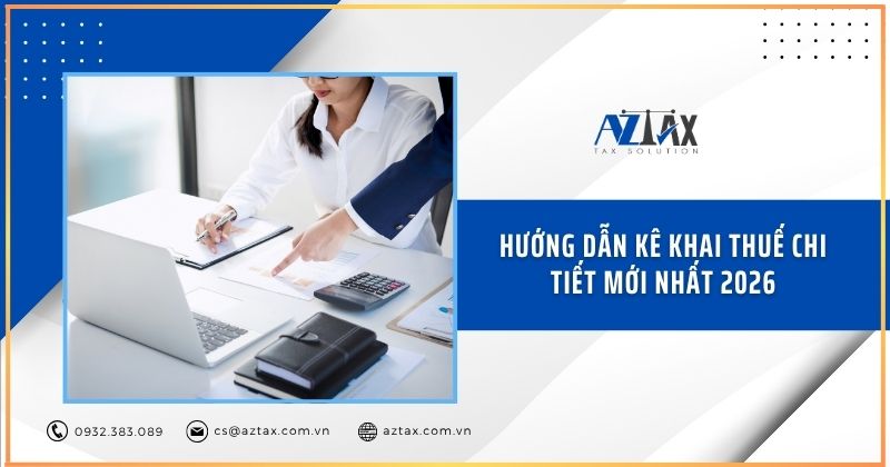 Hướng dẫn kê khai thuế chi tiết mới nhất 2026