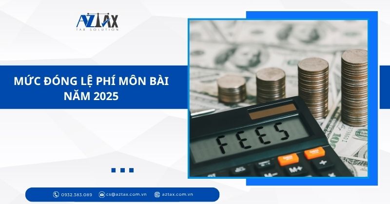 Mức đóng lệ phí môn bài năm 2025