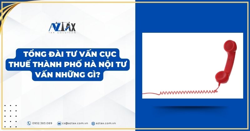 tổng đài tư vấn cục thuế thành phố tư vấn những gì