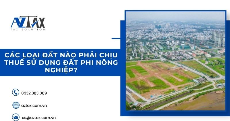 Các loại đất nào phải chịu thuế sử dụng đất phi nông nghiệp?