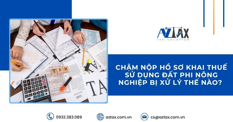 Chậm nộp hồ sơ khai thuế sử dụng đất phi nông nghiệp bị xử lý thế nào? 