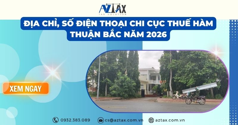 Địa chỉ, Số điện thoại Chi Cục Thuế Hàm Thuận Bắc năm 2026