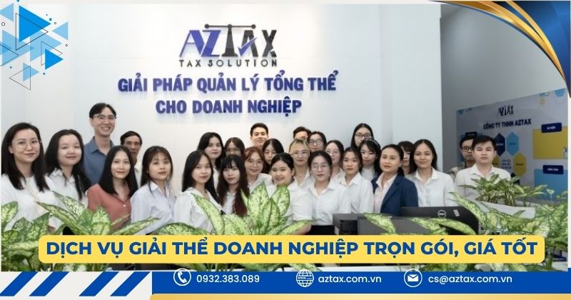 Dịch vụ giải thể doanh nghiệp trọn gói, giá tốt