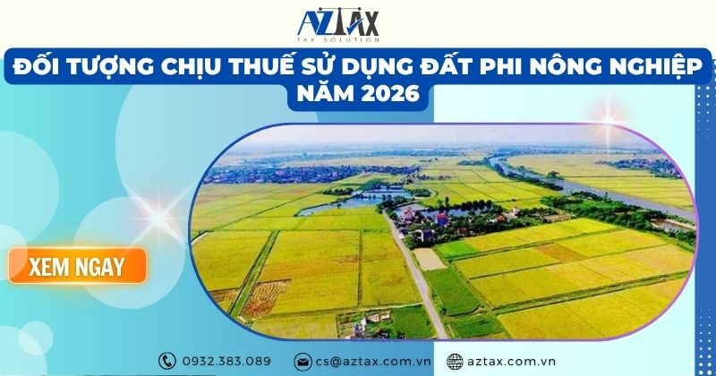 Đối tượng chịu thuế sử dụng đất phi nông nghiệp năm 2026