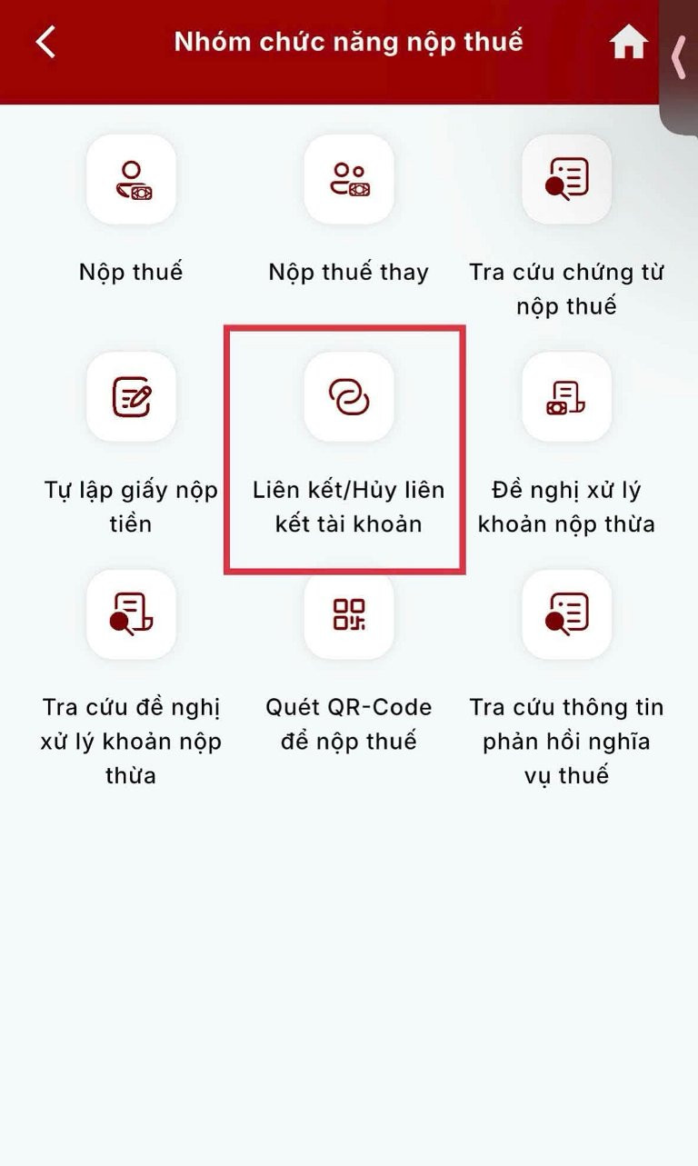 Bước 2: Liên kết tài khoản ngân hàng